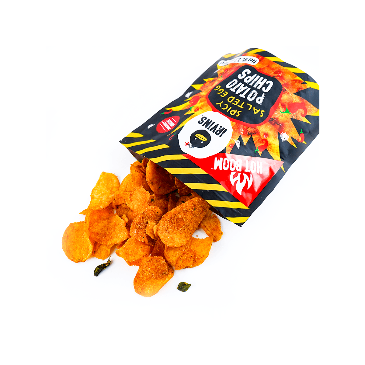 Spicy Salted Egg Potato Chips, 3.7oz