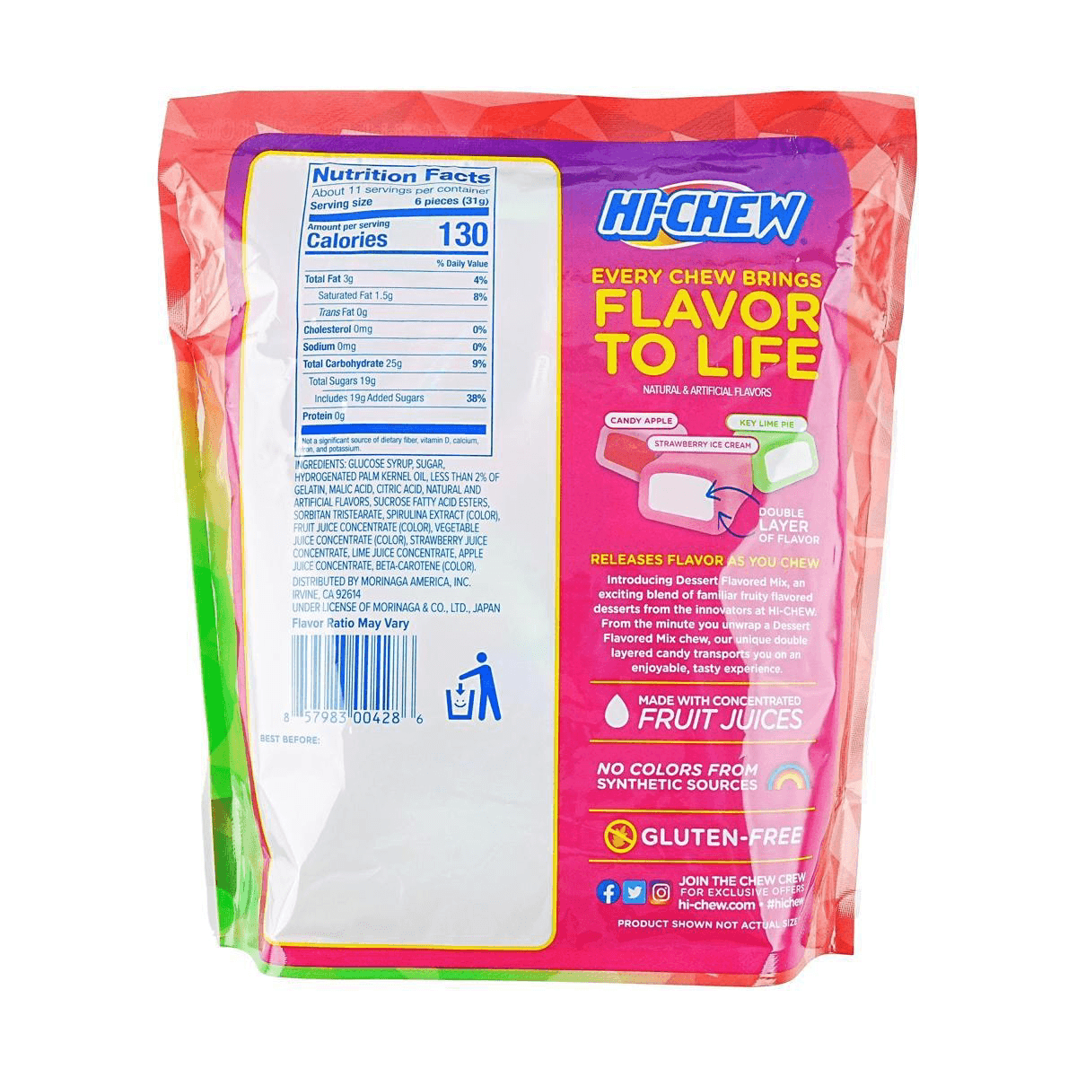 Dessert Fruit Filled  Jelly Gummy Candy 11.65 oz