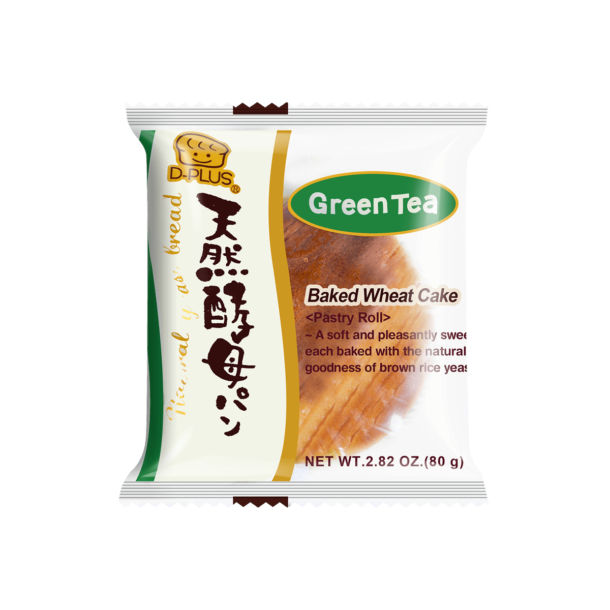 Green Tea Natural Yeast Bread - 6 Pieces, 2.82oz