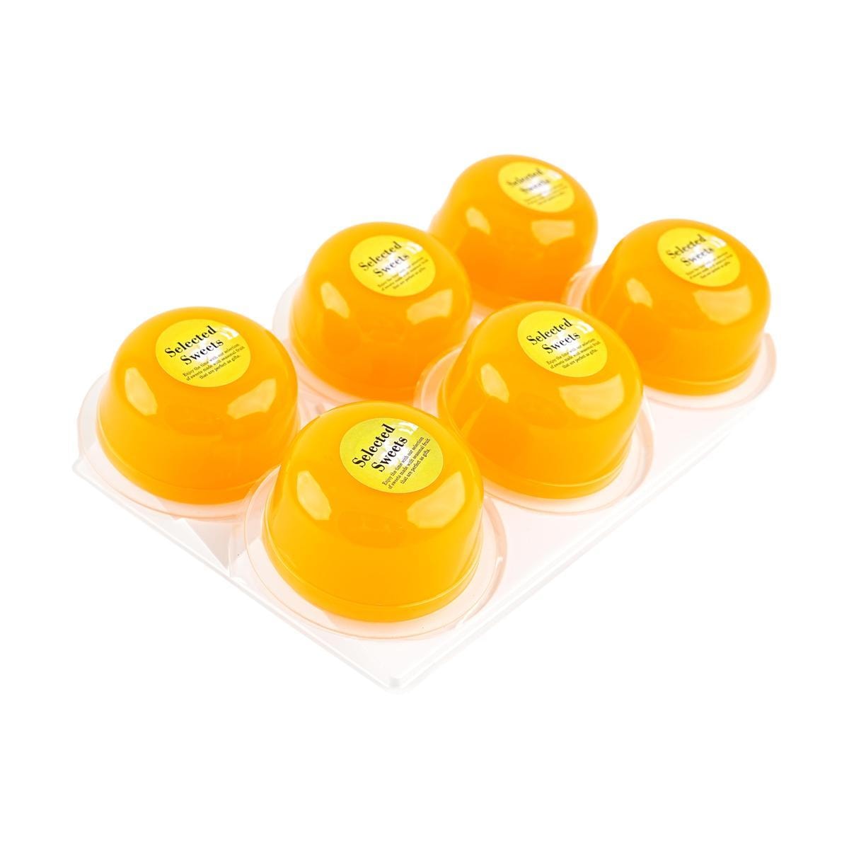 Hokkaido Melon Jelly,Low Calories 0 Fat,3.84 oz*6 Pieces