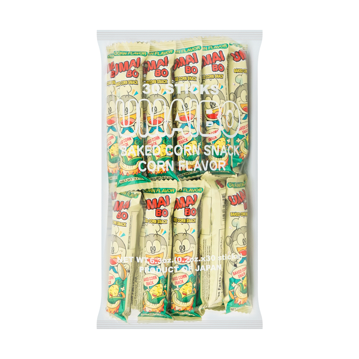 Umaibo Corn Cracker Cheese Flavor 30 Pieces