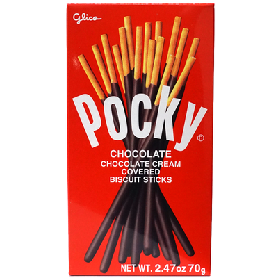 GLICO Pocky Chocolate Cream Covered Biscuit Sticks 70g (Japan)